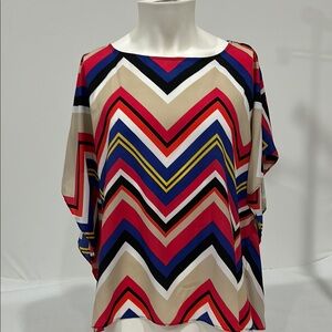 Colorful Chevron Pattern Blouse